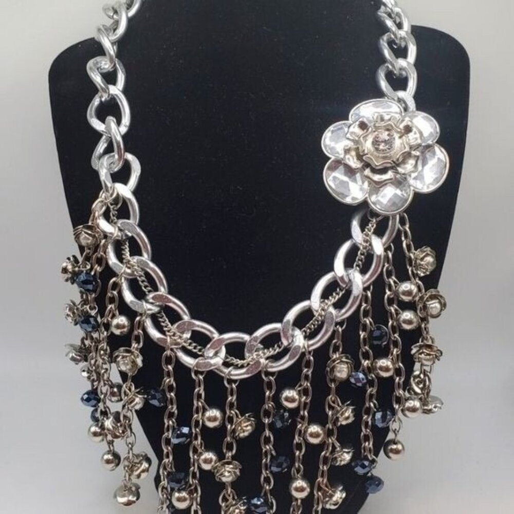 Costume‎ jewelry necklace bling dressy 18.5 in